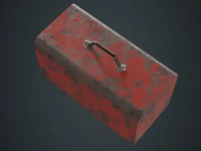 Toolbox 2B Low-poly 3D model