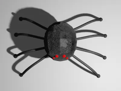 Simple Spider Free low-poly 3D model