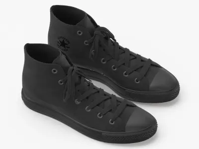 Basketball Leather Shoes Chuck Taylor 3D model purchase
