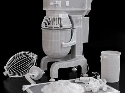 Planetary mixer FIMAR  3D model