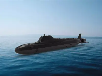Yasen-class submarine 3D model