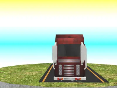 Indian Truck Model 5 Low-poly 3D model