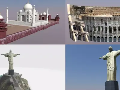 Monuments colosseum 3D Model Collection