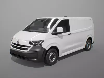 Volkswagen Transporter T7 2025 SWB Panel Van PBR Low-poly 3D model