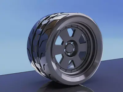 wheel rims toyo and ryzen garage tuning  3D model