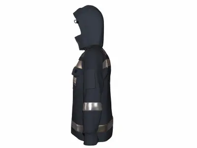jacket fire 3D model