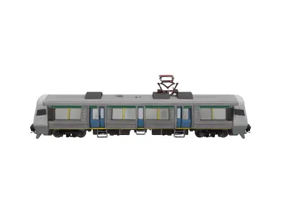 Commuter Train Journey Thanksgiving 3D model