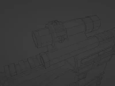 M16A3 rifle Free low-poly 3D model