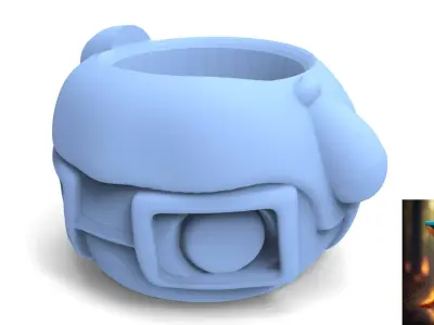 Chilindrina Matte ready to 3d print 3D model