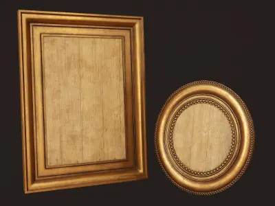 Picture Frames - PBR Game Ready  Free low-poly 3D model