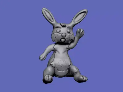 Bunny jumping 3D model