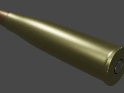 Bullet 3D Model Low-poly 3D model