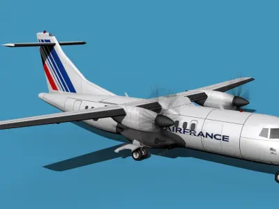 ATR-42-320 Air France 3D model