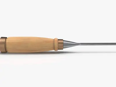 Straight chisel 6mm 3D model