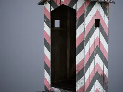 Guardhouse Low-poly 3D model