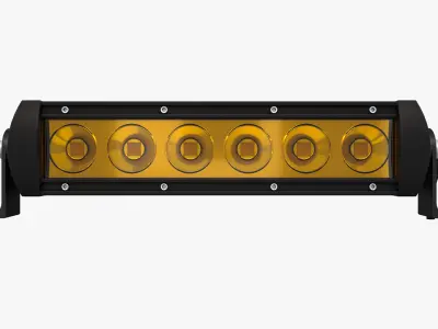 Medium Amber LED Light Bar V2 3D model