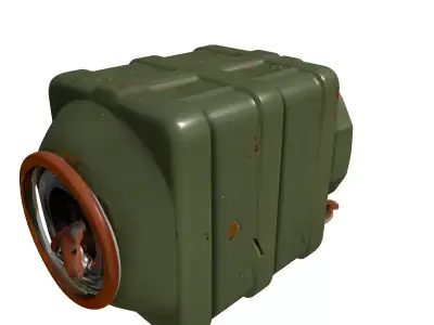 Military AntiTank Mine Explosive Low-poly 3D model