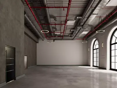 Loft Office interior 18 3D model
