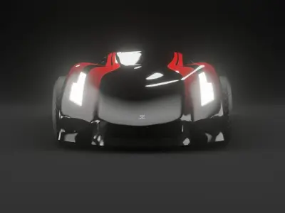 concept car Free low-poly 3D model