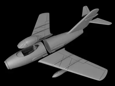 MIG-15 SCALE 1-48 PRINTABLE STL FILES 3D print model