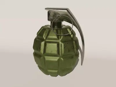 High poly Grenade model 3D model