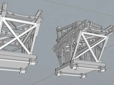 transporting the aircraft to the catapult 3D print model