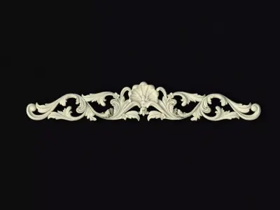 dekor die cut - ornate border 3D model