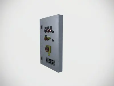 Electric Board 02 Low-poly 3D model