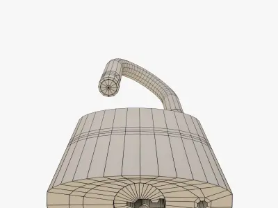 Padlock 3D model buy