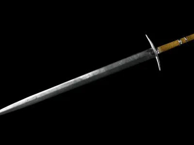 Medieval Longsword 3D model