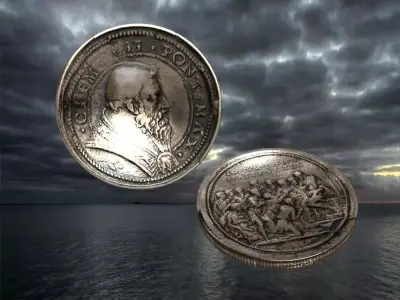 Vatican medal 11 Low-poly 3D model