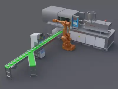 production line 3D model get