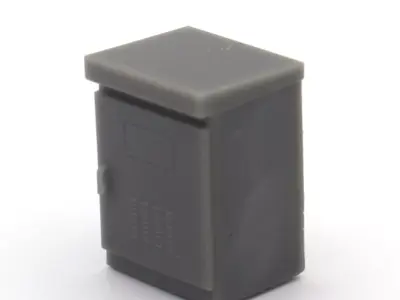 HO Traffic cabinet security train model  3D print model