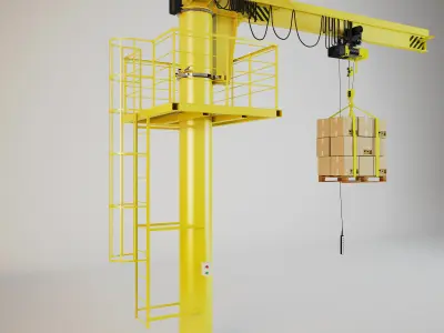 Lifting Crane Console 3D model