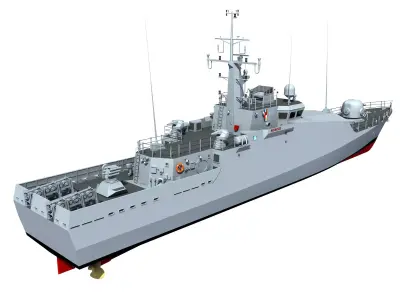 Turkish Tuzla Class Patrol Boat 3D model