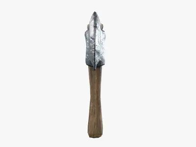 Lowpoly Weapon Troll Axe - Game Ready - Textured PBR Low-poly 3D model