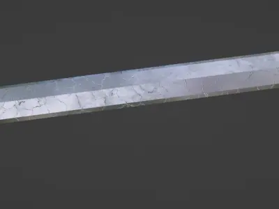 Thunder Sword Low-poly 3D model
