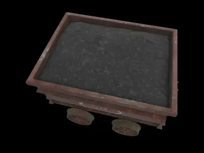 mining cart 3D model