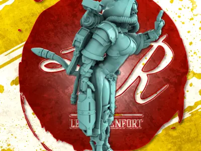 NEKOMAGUS CATARI Promo POSE 7  Free 3D print model