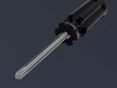 multi-function screwdriver Low-poly 3D model