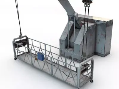 Window Cleaner Platform 3D model
