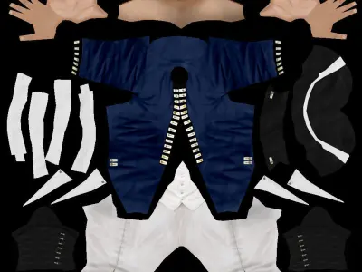 British soldier 1780 3D model