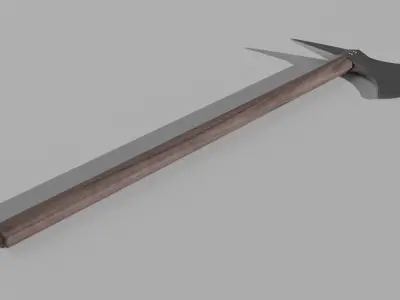 Battle Axe Low-poly 3D model