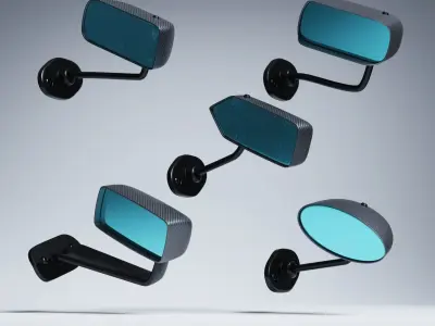 RACING MIRROR PACKAGE VOL 1 Low-poly 3D model