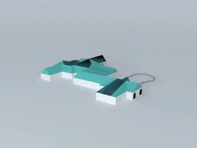 SeaWorld San Diego Old Cyldesdale Resturant 3D model
