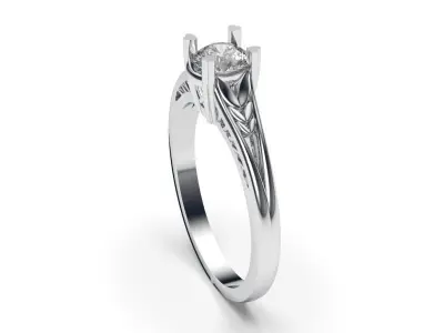 solitaire with ring sizes  8 part S72 3D print model