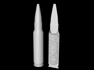 Bullet Low-poly 3D model purchase