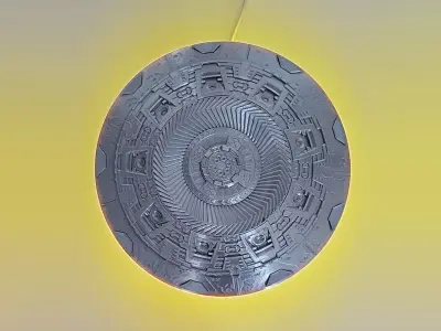 UFO LED Lamp Flying Saucer Sci-Fi Night Light 3D print model