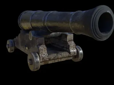 Cannon old 3D model purchase