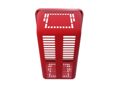 Shopping Basket Low-poly 3D model
